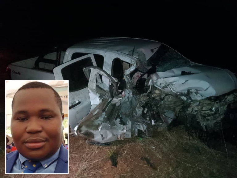 Chief Mabhikwa, 28, (born Vusumuzi Khumalo) of Lupane District in Matabeleland North Province died when his vehicle crashed head on with a haulage truck.