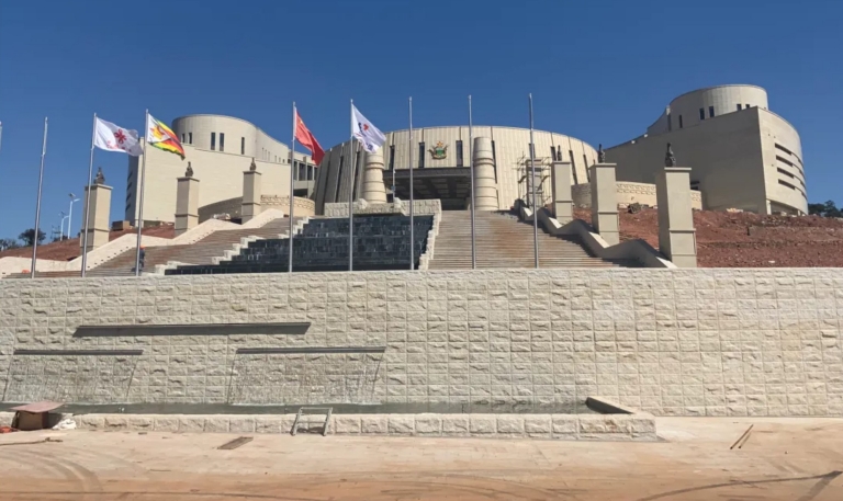 Zimbabwe’s new China-funded hilltop parliament building