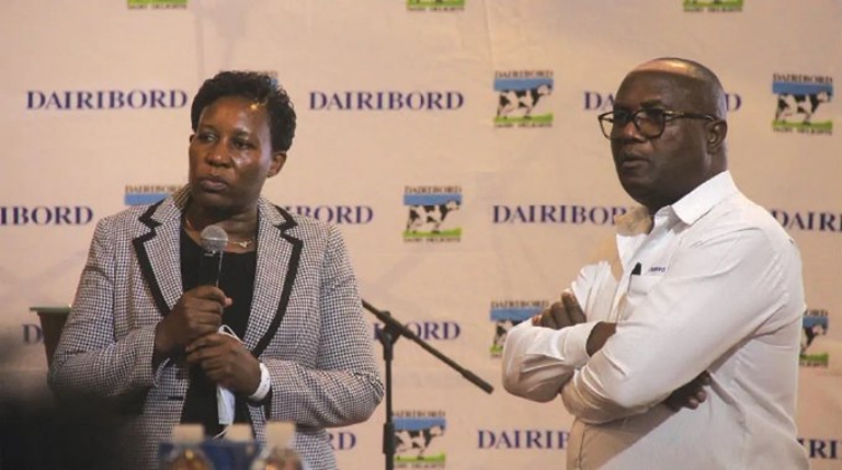 Retired Dairibord Holdings Limited group boss Anthony Mandiwanza (right) will be replaced by his alleged second wife Mercy Ndoro (left) as the group chief executive of the listed company, a prominent shareholder has complained.