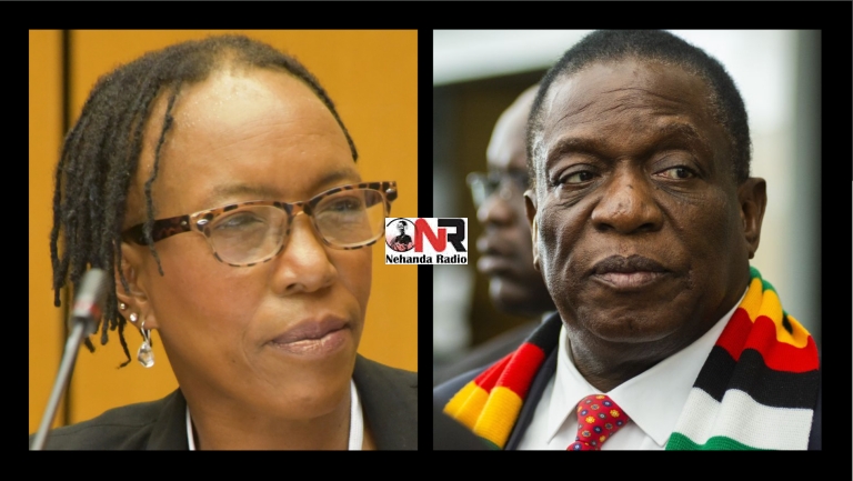 High Court Judge Justice Edith Mushore and President Emmerson Mnangagwa