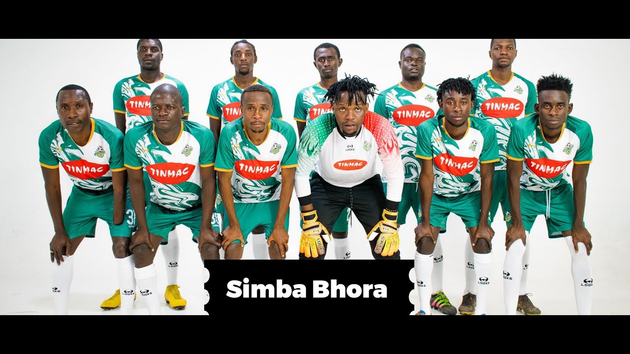 Hardlife Zvirekwi (front left) seen here with his Simba Bhora teammates during a photoshoot