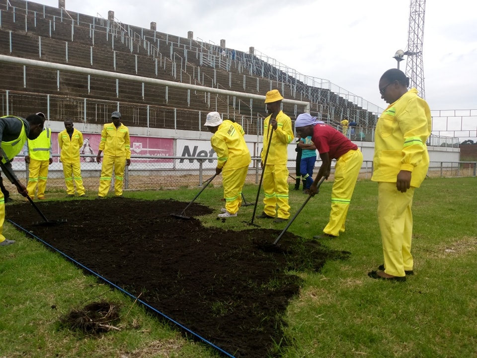 Various Council Departments on the ground at Rufaro Stadium as rehabilitation continues