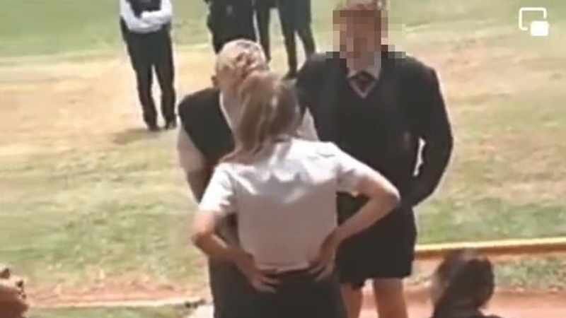 A screenshot from the video on social media. ( Picture via IOL News )