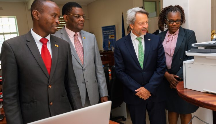 The European Union (EU) on Friday handed over Information Communication Technology (ICT) equipment worth US$288 000 to the Zimbabwean government