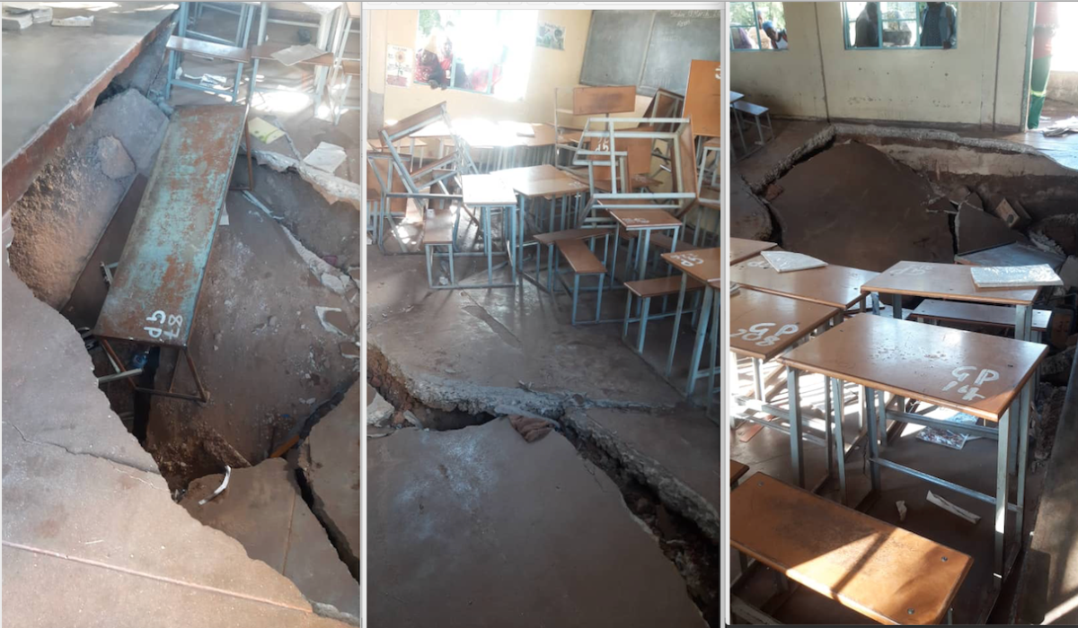 Globe and Phoenix Primary School which was closed following an incident in which the floor of one of the classrooms caved in, resulting in 18 pupils being injured.