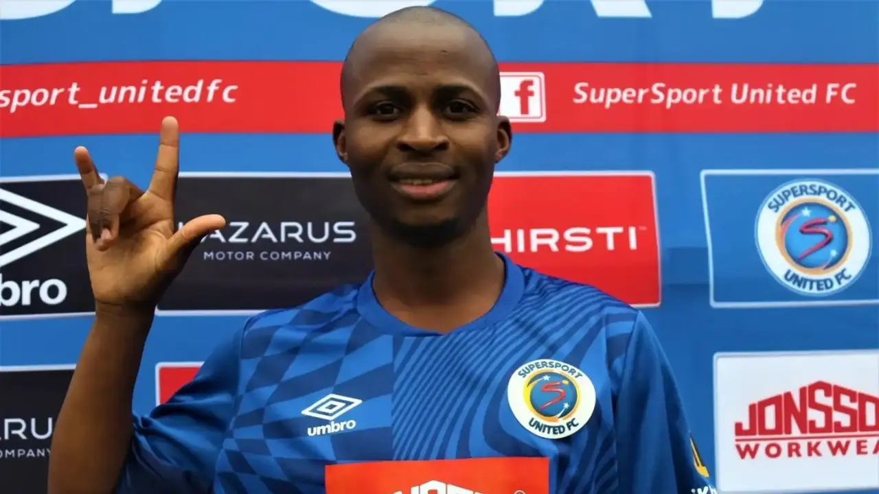 Zimbabwean international forward Terrence Dzvukamanja has said he wants to win trophies with his new paymasters SuperSport United. (Picture via SuperSport United)