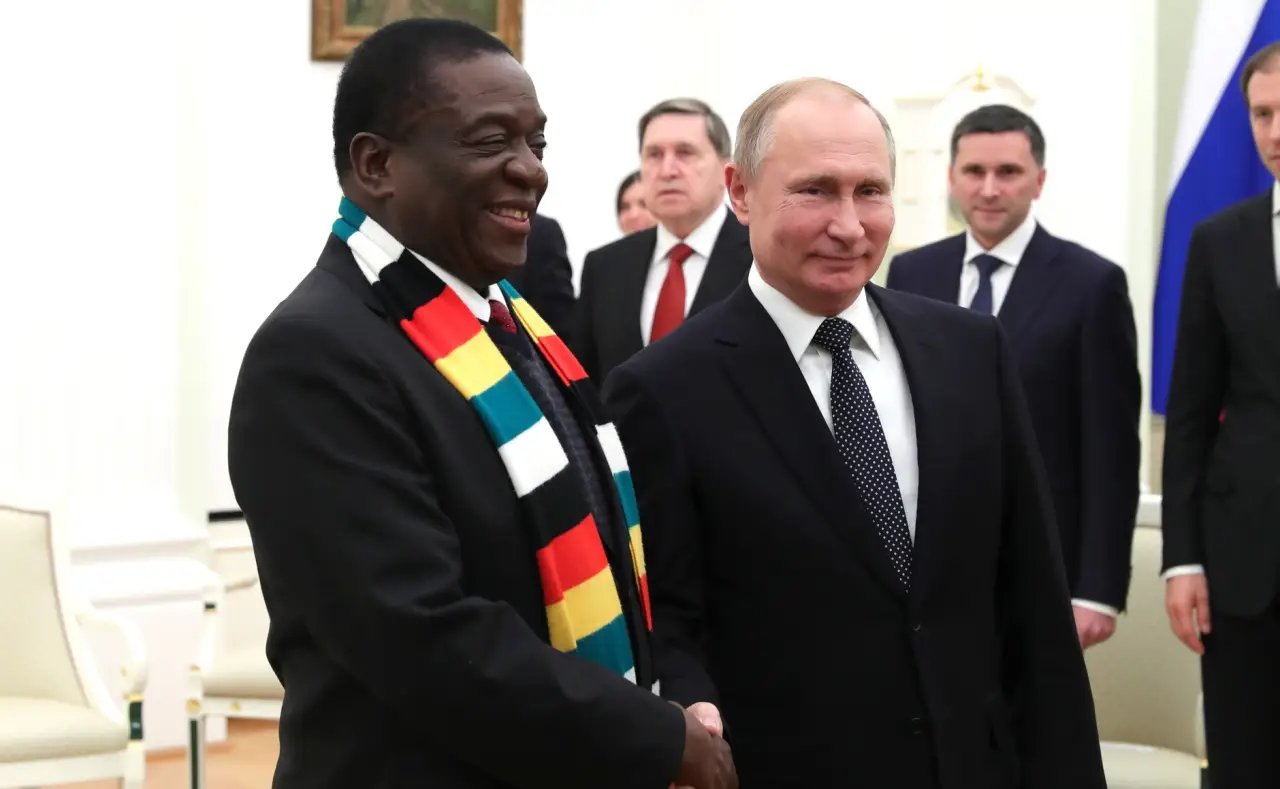 Zimbabwean president Emmerson Mnangagwa seen here with Russian president Vladimir Putin (Picture via www.kremlin.ru)
