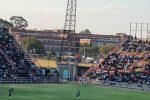 Dynamos fan Gibson Mahachi laid to rest; club assist with funeral funds Mpilo Hospital in the background of the stand where Dynamos fan died (right)