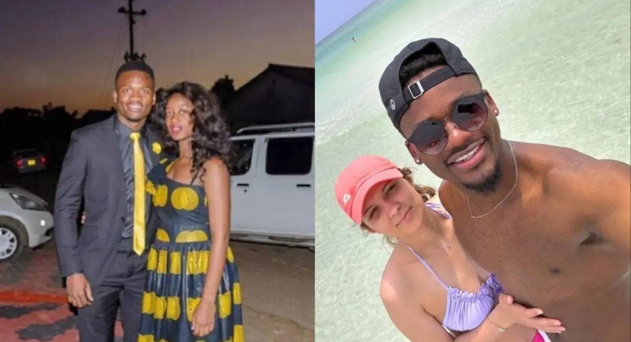Former Dynamos goalkeeper Tatenda Mkuruva has reportedly found a new lover in the United States of America after dumping his wife and high school sweetheart Amanda Gonga. (Pictures via Mafaro)