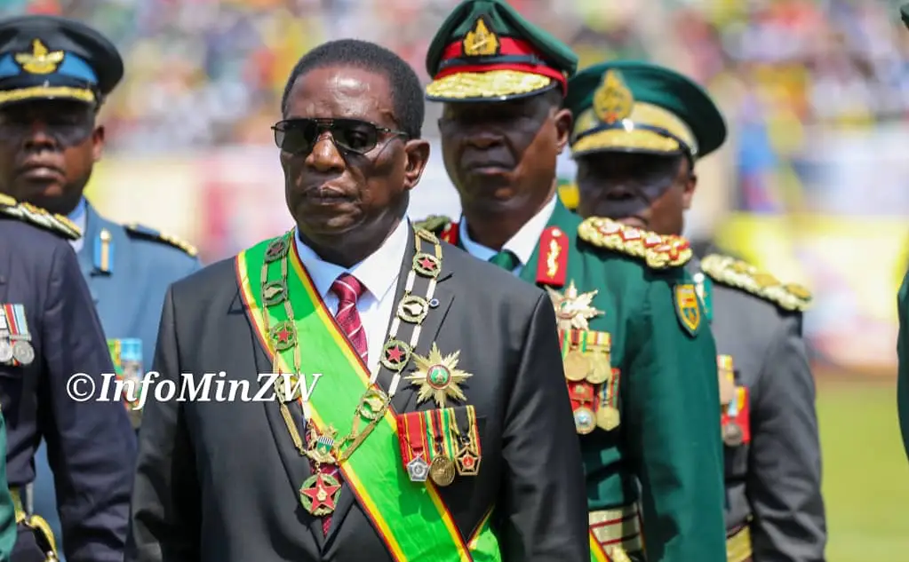 President Emmerson Mnangagwa after being sworn in at the National Sports Stadium in Harare - Monday 04 August 2023 (Picture via Ministry of Information, Publicity and Broadcasting Services)