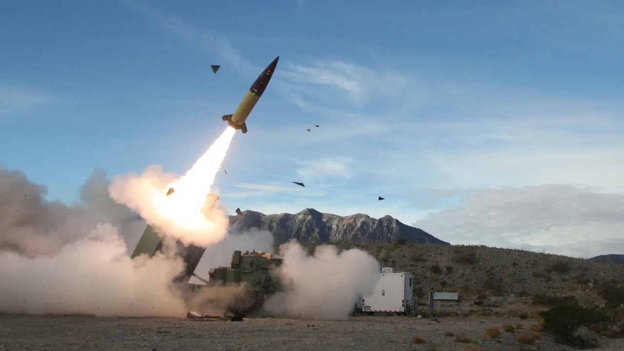 An early version of an Army Tactical Missile System is tested December 14, 2021, at White Sands Missile Range in New Mexico. (Picture via John Hamilton/Digital/White Sands Missile Range Public Affairs)