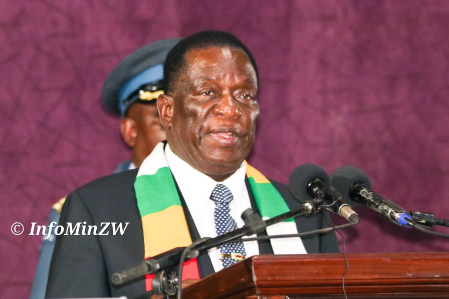 President Emmerson Mnangagwa (Picture via Ministry of Information)