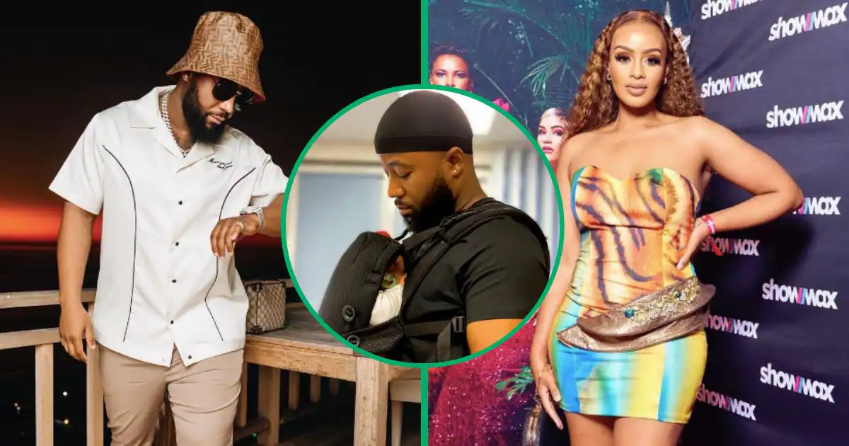 Cassper Nyovest and baby mama, Thobeka Majozi.
