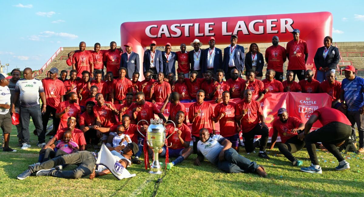 Champions ... Ngezi Platinum were handed their trophy away to Highlanders at Barbourfields Stadium