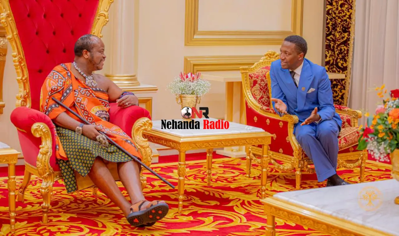 President Emmerson Mnangagwa's envoy and ambassador at large to Europe and the Americas, Uebert Angel was in Eswatini over the weekend where he met King Mswati III.