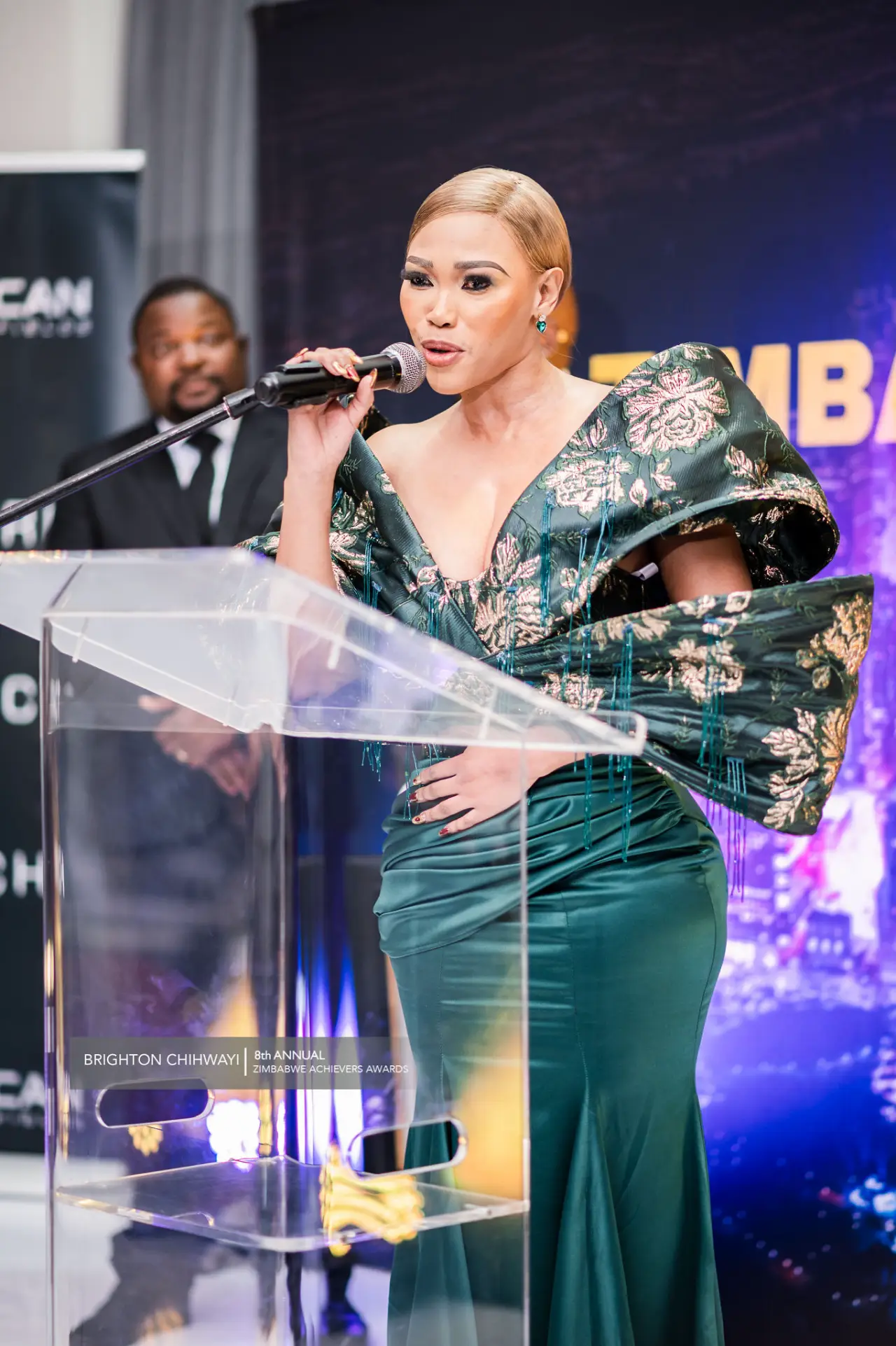 South African actress Sonia Mbele