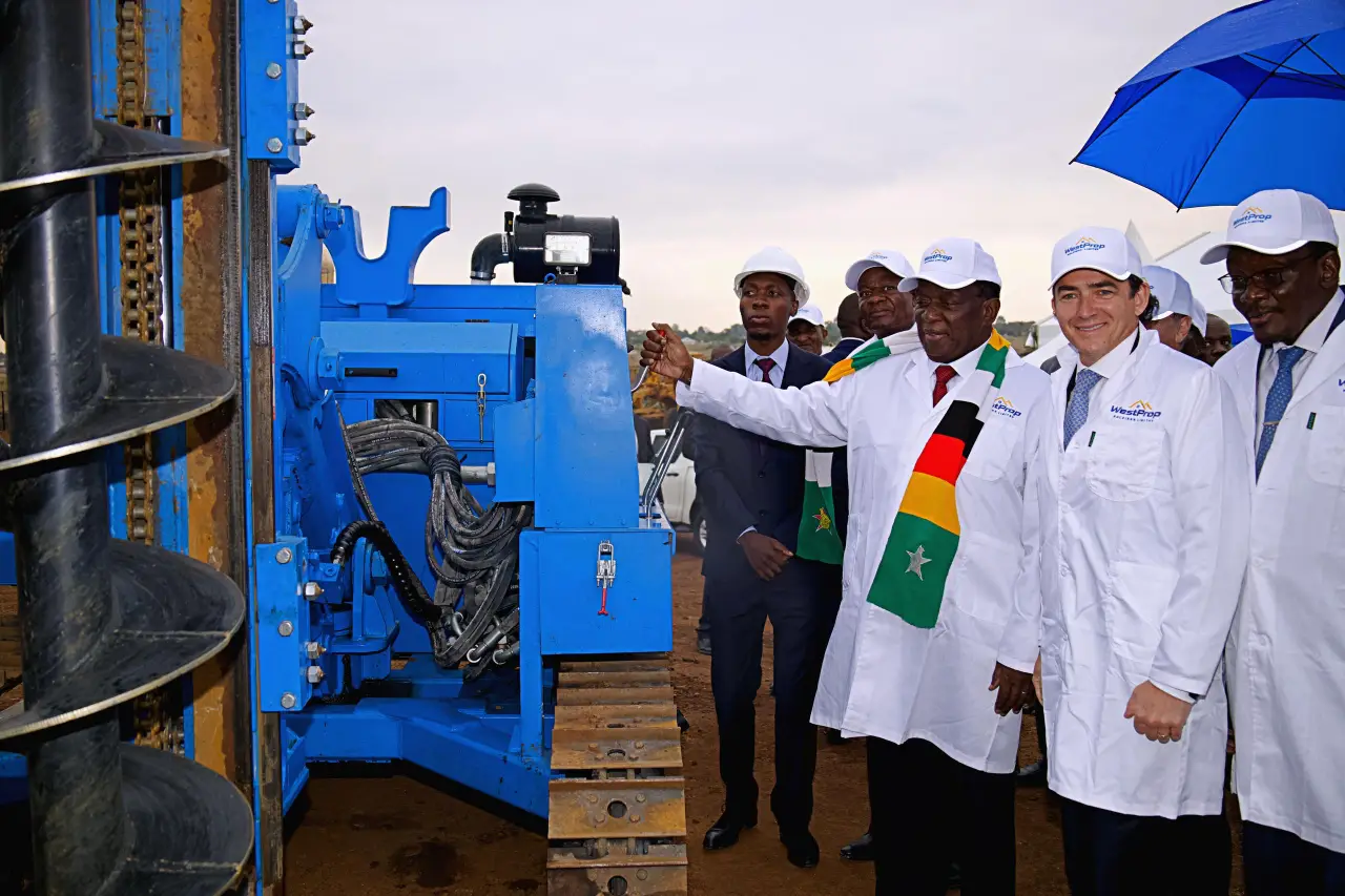 President Emmerson Mnangagwa on Monday broke ground at the US$100 million Millennium Park development in Borrowdale West signaling the construction of the premium luxury 86-unit block of apartments named ED Block