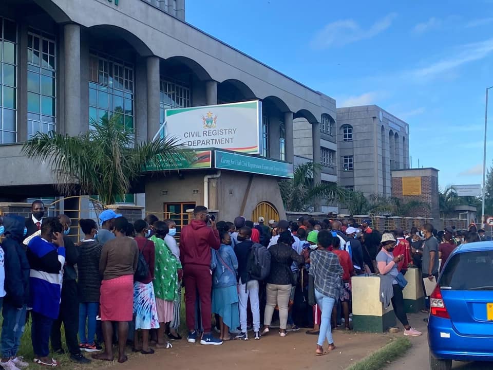 The Harare Passport Office at Makombe Building (Picture via Facebook - Makombe Passport Office Official)