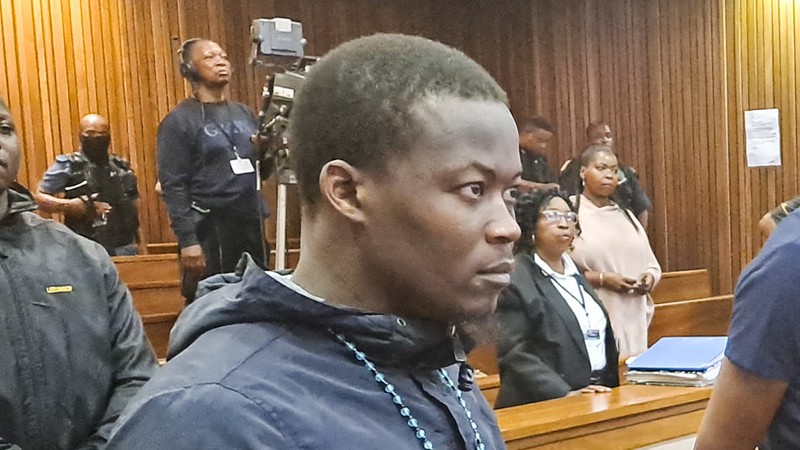 One of the five men accused of killing Senzo Meyiwa, Muzikawukhulelwa Sibiya (Picture via Jacques Naude / Independent Newspapers)