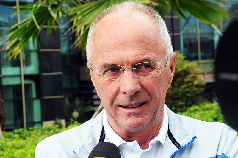 Sven-Göran Eriksson during his coaching time in China. Interview before an international friendly match. (Picture via Anders Henrikson - Creative Commons 2.0)