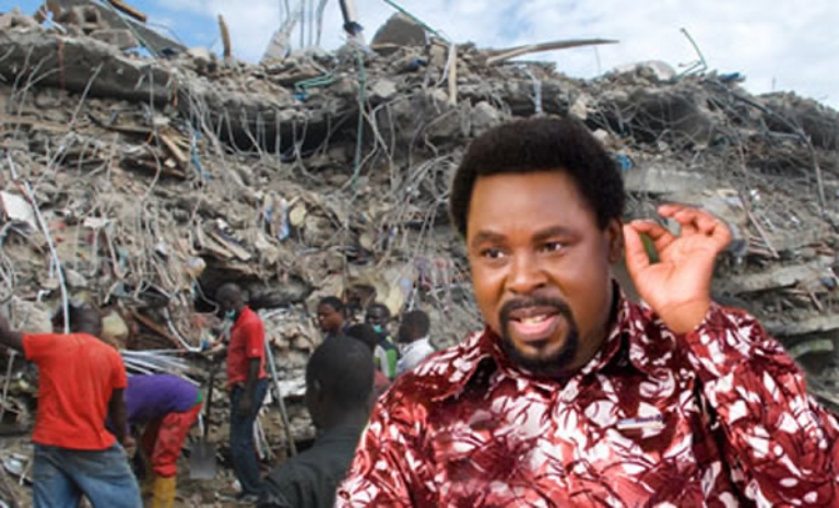 The collapse of a building killed at least 116 people at TB Joshua's church in 2014.