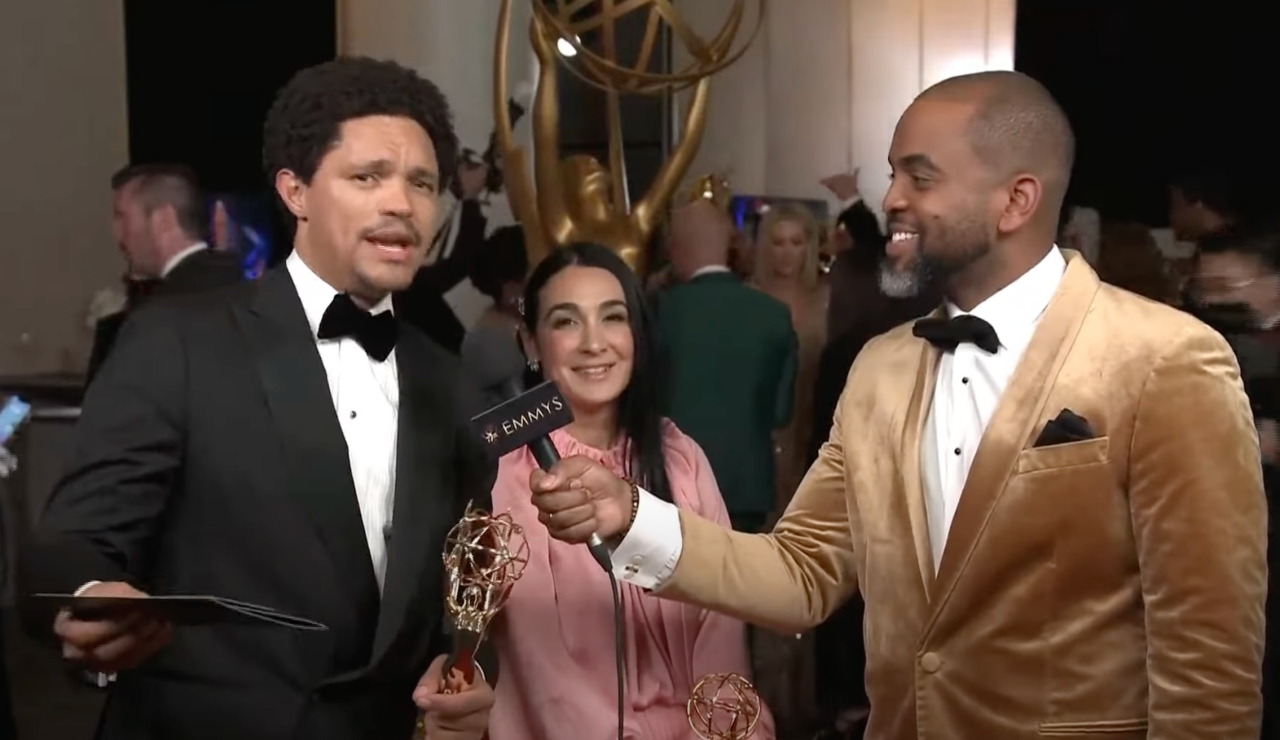 Trevor Noah being interviewed by the Television Academy (Picture via YouTube - Television Academy)