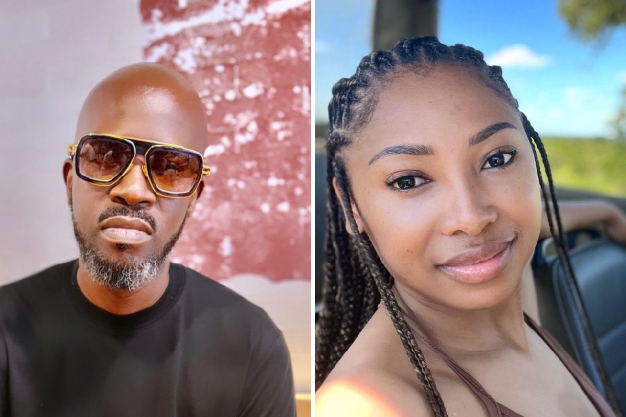 South African DJ Black Coffee and ex-wife actress Enhle Mbali (Pictures via Twitter)