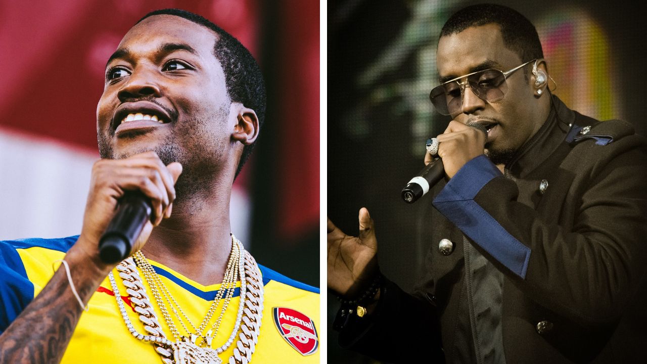 Meek Mill and Sean Diddy Combs (Pictures via Chris Sikich from Philadelphia, USA, CC BY-SA 2.0 , via Wikimedia Commons and Reckless Dream Photography, CC BY 2.0 , via Wikimedia Commons)