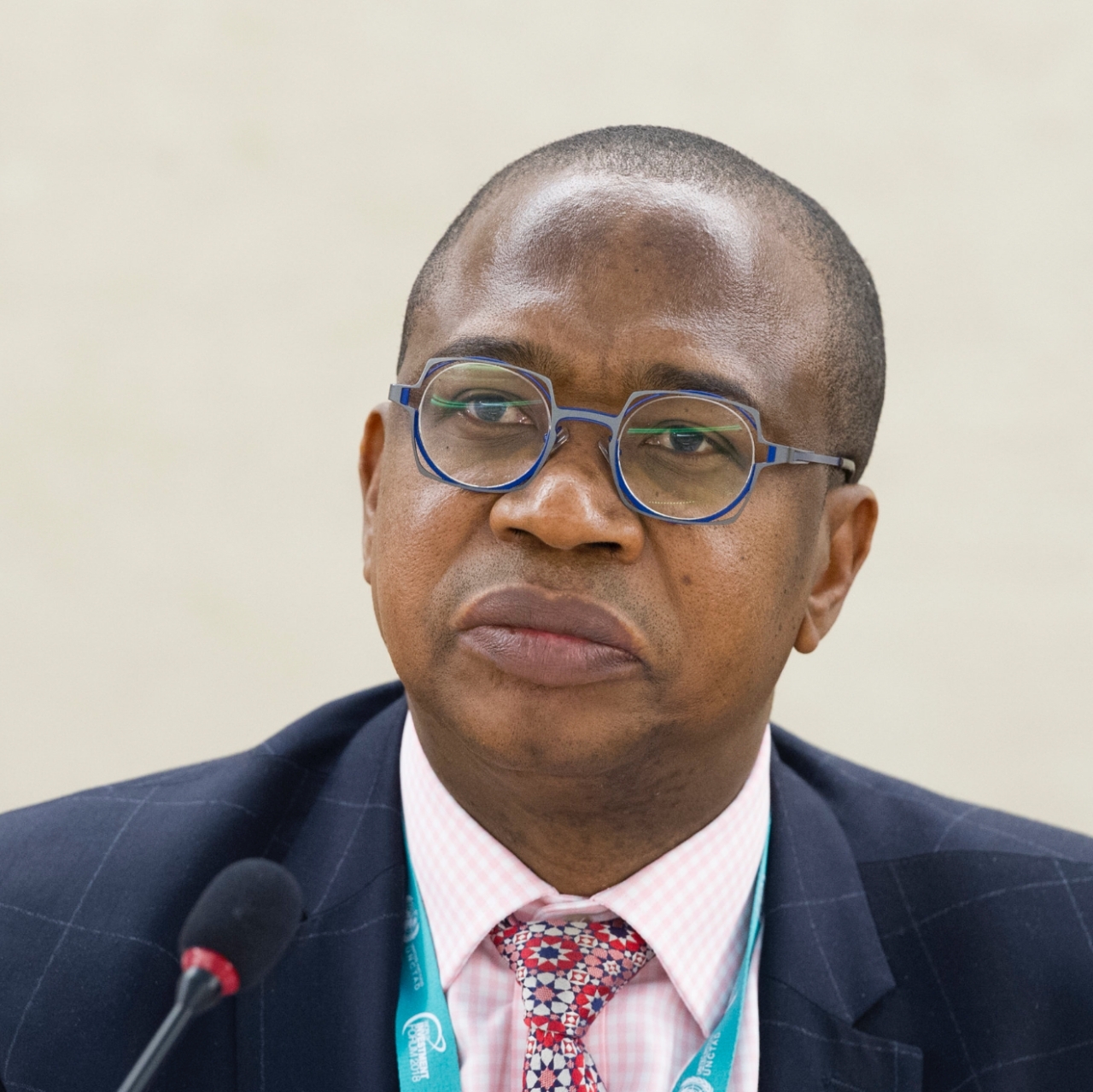 Mthuli Ncube, Zimbabwe's Minister of Finance and Economic Development attends the Ministerial Roundtable: Entrepreneurship for Sustainable Development » during the World Investment Forum 2018, palais des Nations. 25 October 2018. UNCTAD (Picture via United Nations Conference on Trade and Development / Violaine Martin, CC BY-SA 2.0 , via Wikimedia Commons)