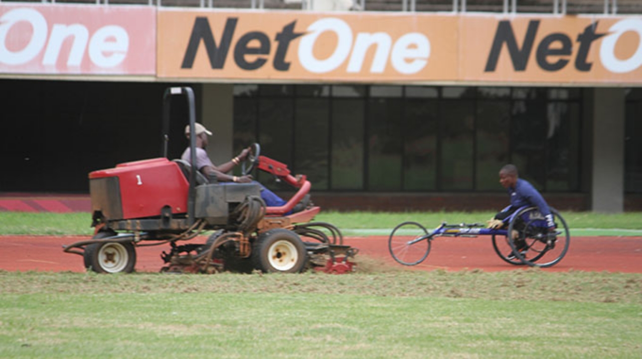 File picture of renovations at the National Sports Stadium in Harare - March 2020