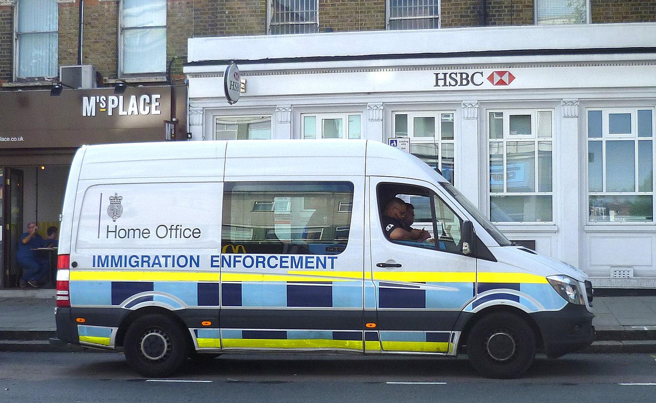 UK Home Office Enforcement Vehicle (Picture via Philafrenzy, CC BY-SA 4.0 , via Wikimedia Commons)