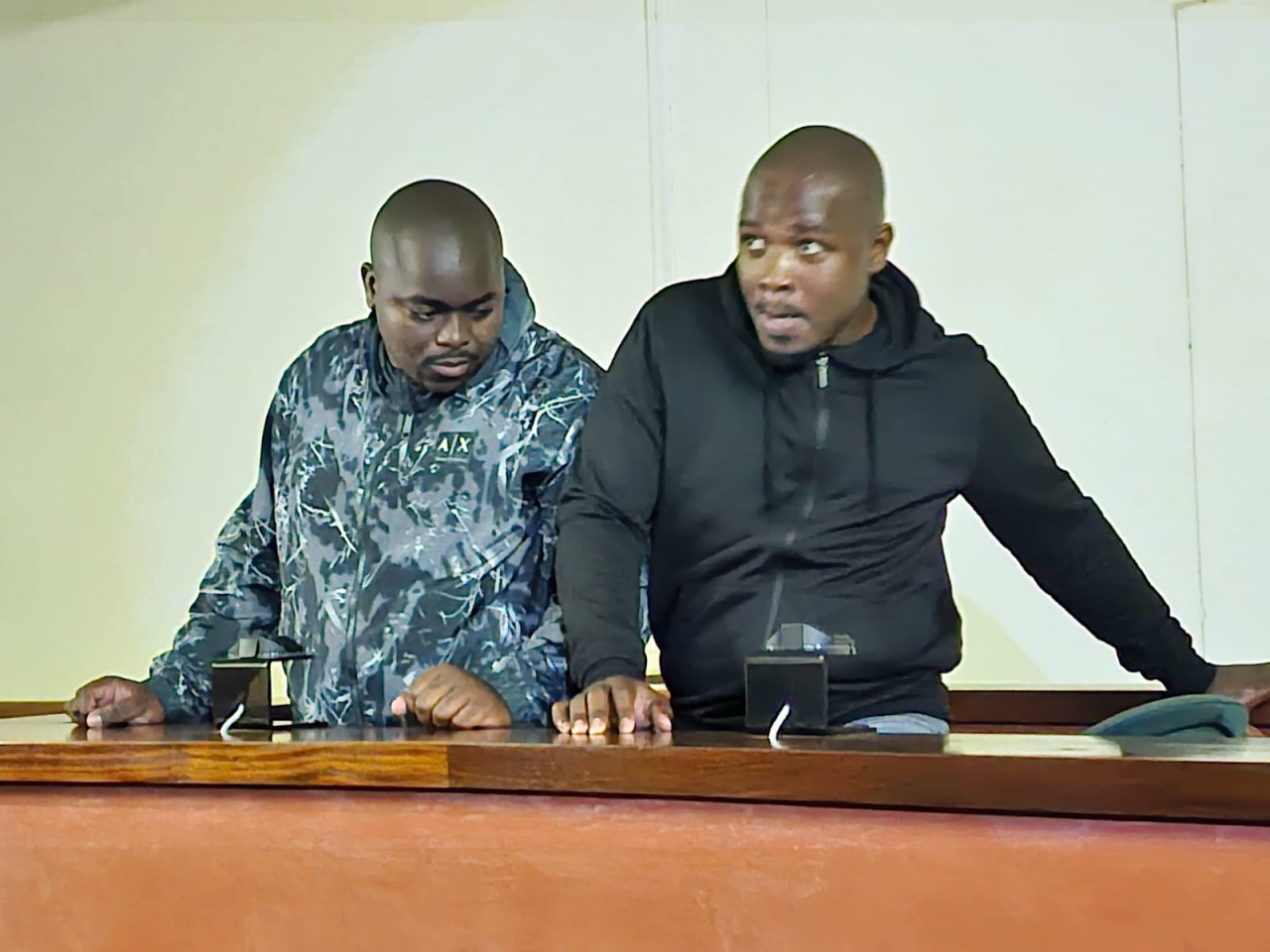 Brothers Siyabonga Ndimande and Malusi Ndimande were apprehended after authorities launched a comprehensive manhunt that led them to Mbabane, Eswatini, where the pair were arrested. (Picture via X - @SABCTindzaba)