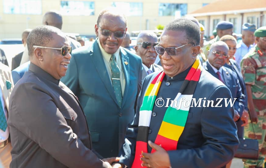 President Emmerson Mnangagwa (right) seen here with Vice Presidents Constantino Chiwenga (left) and Kembo Mohadi (centre) (Picture via Ministry of Information)