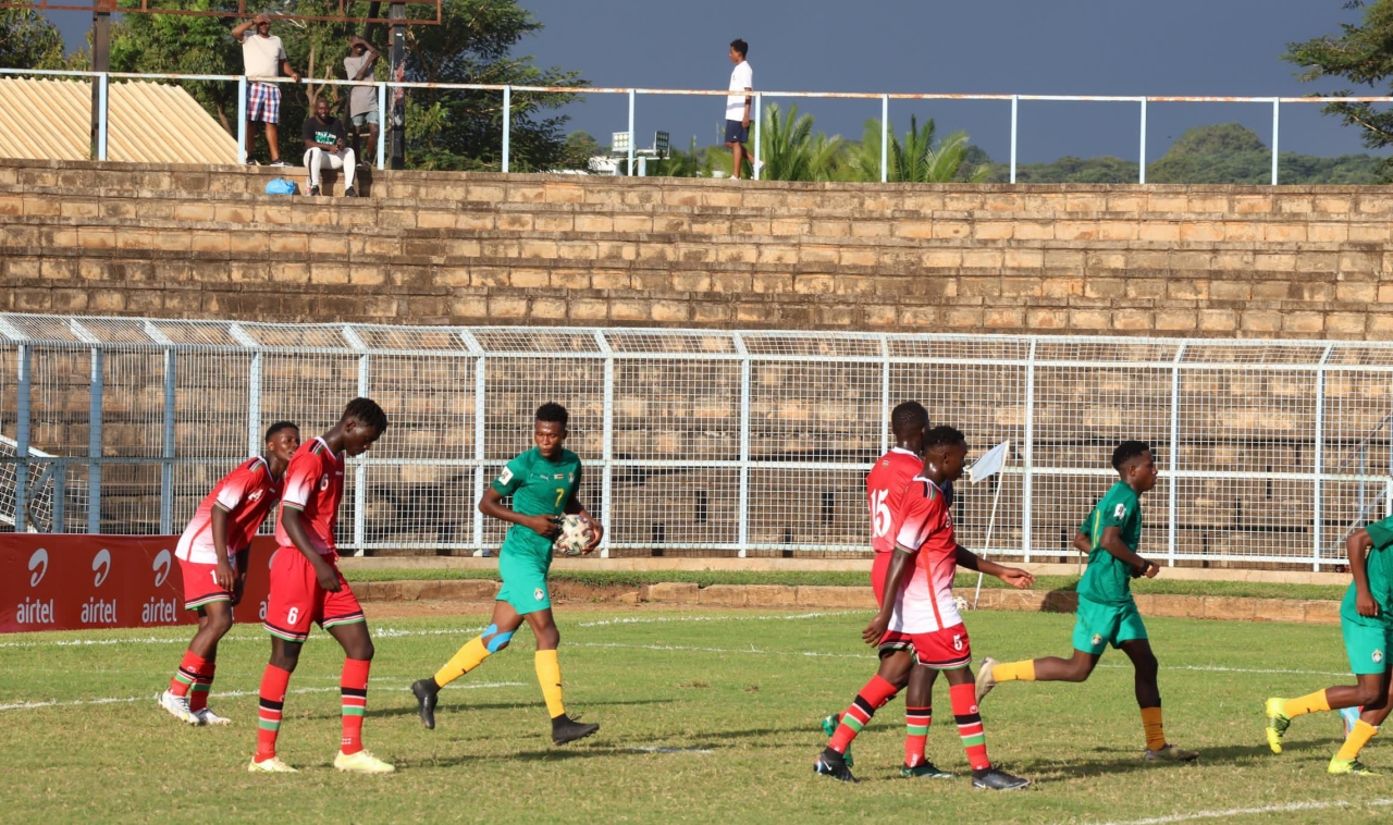 Zimbabwe Young Warriors suffer another defeat in Malawi; lose 3-1 to Kenya (Picture via X - @online_zifa)