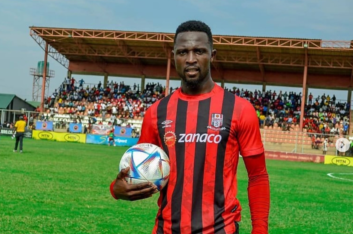 Yadah FC are reportedly eyeing Zambian top flight side Zanaco striker Brian Mwila (Picture via Instagram - Zanaco)
