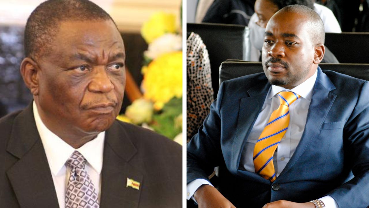 Vice President Constantino Chiwenga and opposition leader Nelson Chamisa ((Picture via Zviko Zingoni - Creative Commons)