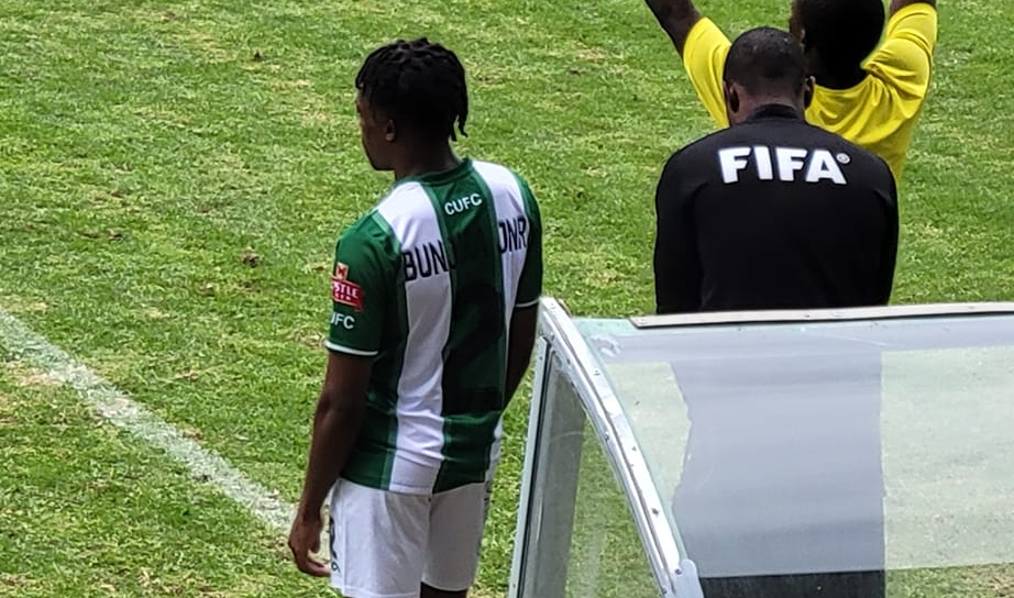 CAPS United legend Alois Bunjira's son Junior, finally made his debut two months after joining the Green Machine (Picture via Facebook - Alois Bunjira)