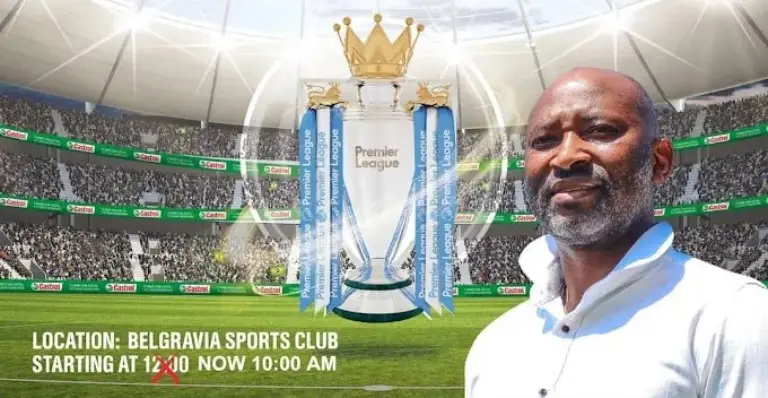 Original EPL trophy coming to Harare, Zimbabwe courtesy of Castrol and Peter Ndlovu will be there (Picture via https://www.zimsphere.co.zw/)