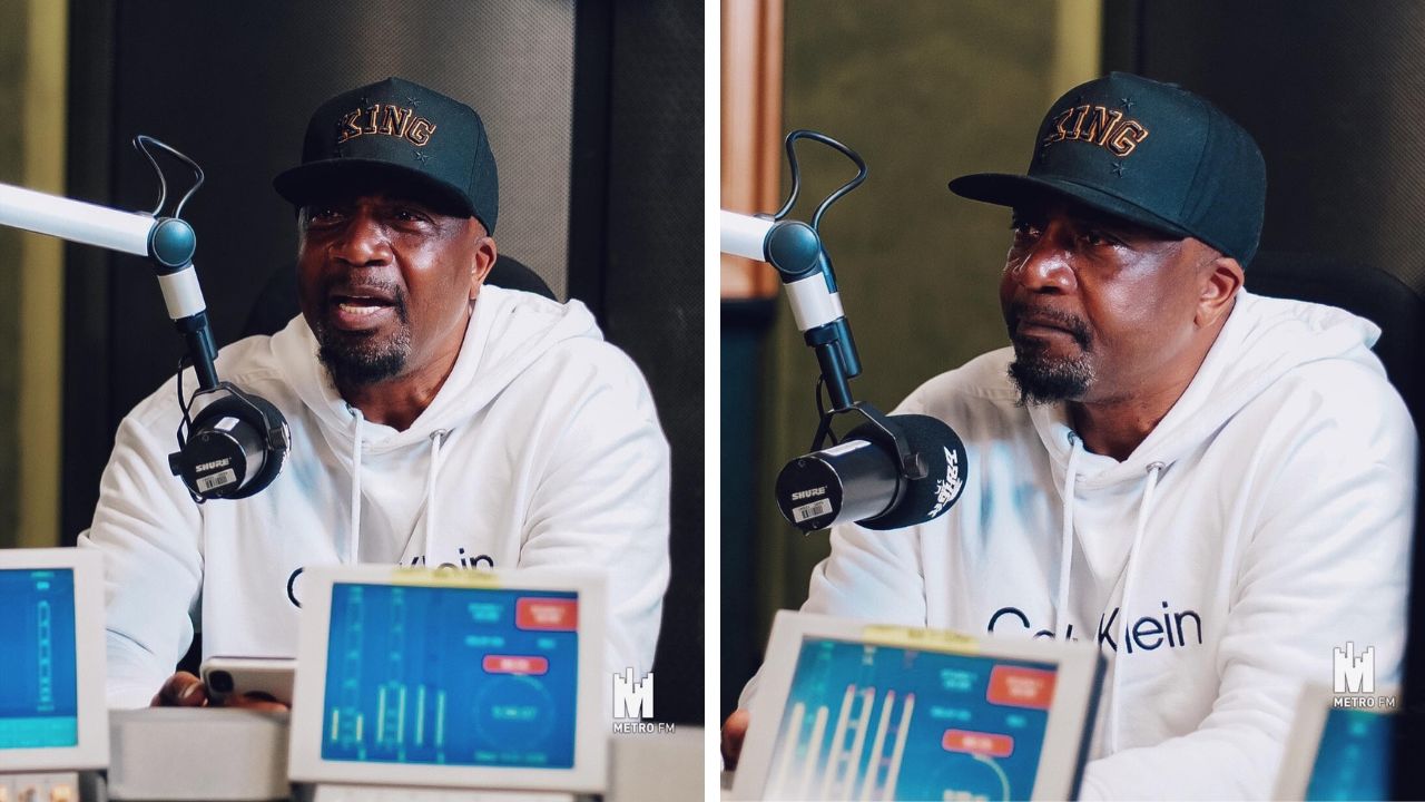 South African music producer, singer and songwriter Chicco Twala during an interview on Metro FM, 16 May 2022 - (Pictures via Facebook - Metro FM)