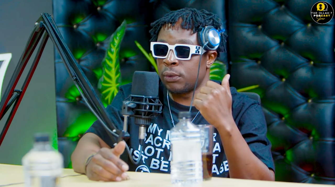 Zimbabwean Hip-Hop star Holy Ten during an interview on DJ Ollah 7 Podcast (Picture via YouTube - Dj Ollah 7)