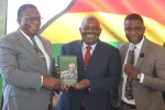 Bonyongwe labels Mujuru’s death ‘ironic’ amid unresolved succession questions Vice President Constantino Chiwenga (left) and former CIO Director-General Happyton Bonyongwe (centre) during his book launch (Picture via ZBC)