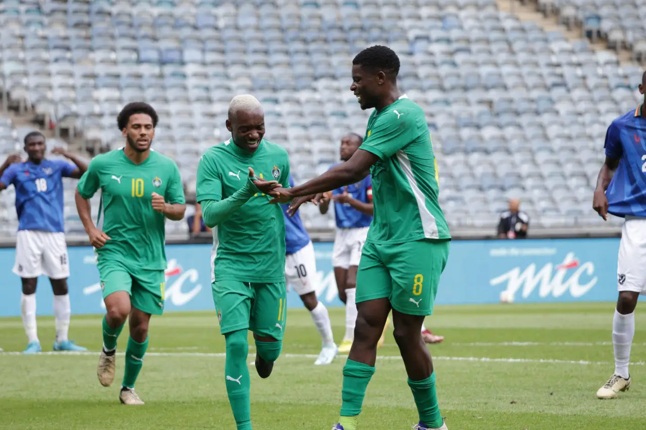 Yadah FC midfield maestro, Khama Billiat was the match winner after converting a penalty in the first half to help Zimbabwe beat Namibia 1-0 (Picture via X - Zimbabwe Football Association)