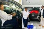 Chivayo spending spree continues.. cars for Mai Charamba, Manyeruke, Zhakata Baba and Mai Charamba show off the Toyota Fortuner from businessman Wicknell Chivayo (Picture via Facebook - The Charambas)