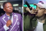 Prophet Shepherd Bushiri hits out at ‘evil’ Chris Brown after show in South Africa Prophet Shepherd Bushiri hits out at 'evil' Chris Brown after show in South Africa (Picture via Facebook - Prophet Shepherd Bushiri and Chris Brown via Jake Careshin, CC BY-SA 4.0 , via Wikimedia Commons)