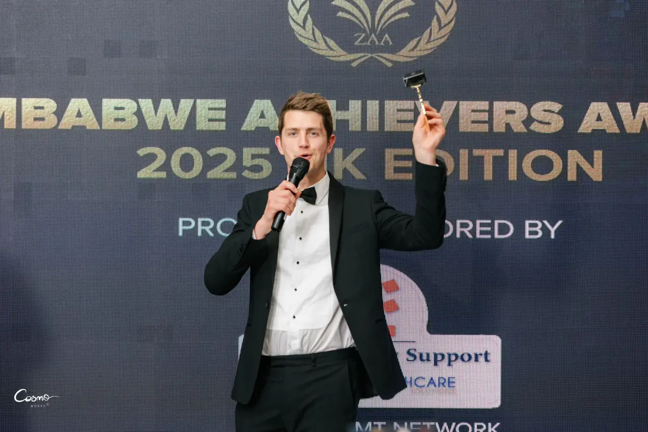 Mukwasha Mukwenyana Manyama- Joseph Morris at the 15th Zimbabwe Achievers Awards in the UK (Picture via the ZAA)