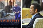 Khama says Zimbabwe “destroyed in a frenzy of corruption, greed, intolerance and abuse” Job Sikhala's biography, "Footprints in the Chains: The Life Story of Job Sikhala and Former Botswana President Ian Khama ( Picture via Kopano Tlape - GCIS)