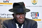 Ex-SA police Minister Bheki Cele reveals cops think Anele Tembe was murdered Then South African Police Minister Bheki Cele briefs the media (Photo: GCIS)