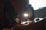 Mnangagwa delivers part of State of the Nation address in darkness after power outage President Emmerson Mnangagwa reading a speech during a power cut in parliament (Picture via X - @zanupf_patriots)