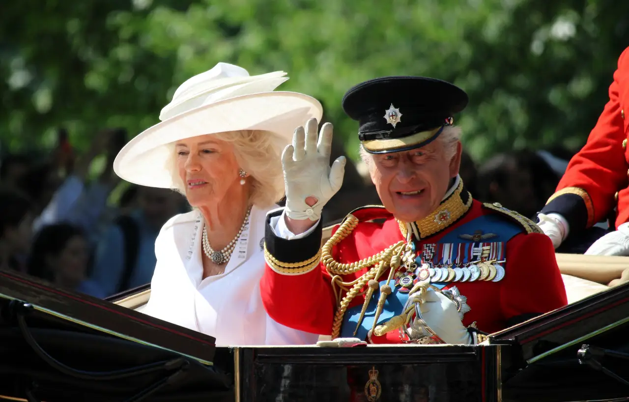 London, UK - 14.06.2025 King Charles and Queen Camilla in carriage at Trooping the Colour 2025 — Photo by Cheeky Lorns2 via DepositPhotos.com