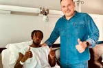 Tino Kadewere laments injury woes: “sometimes I ask myself so many questions” Zimbabwe Warriors and Aris Thessaloniki FC striker Tinotenda Kadewere seen here in hospital after an operation (Picture via Instagram - Tino Kadewere)
